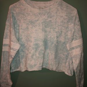 Tie dye crop long sleeve